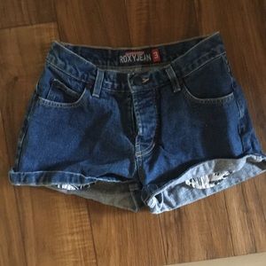 Roxy denim high waisted shorts